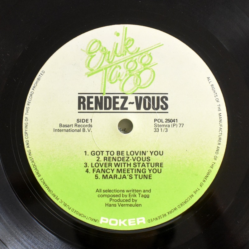 Erik Tagg - Rendez Vous     [LP]