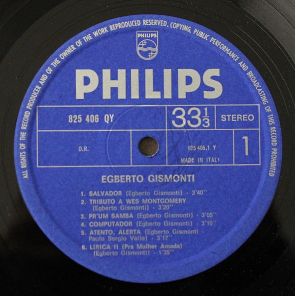 Egberto Gismonti - Egberto Gismonti｜BRAZIL,BOSSA NOVA｜Paddy