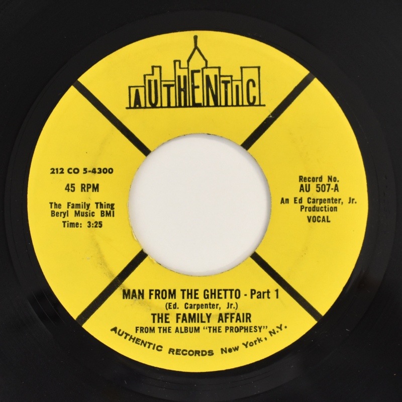 The Family Affair - Man From The Ghetto (Part��) / ST (Part��)   [7inch]