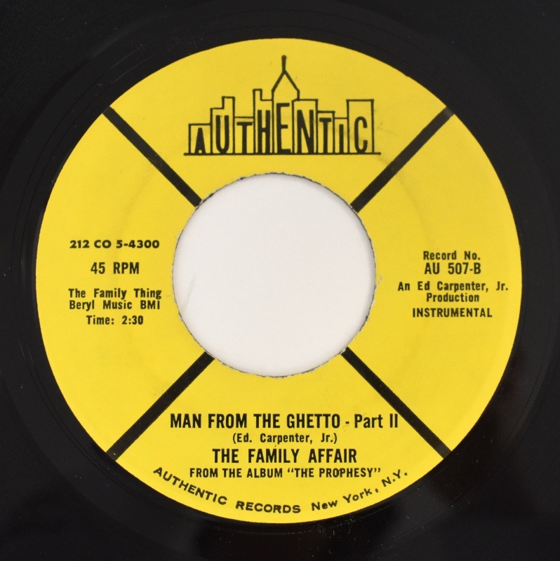 The Family Affair - Man From The Ghetto (Part��) / ST (Part��)   [7inch]