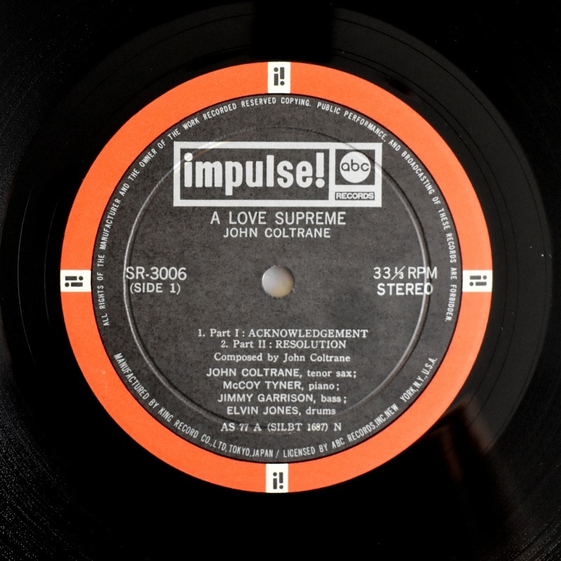 John Coltrane - A Love Supreme [LP]｜JAZZ,Modal｜Paddy Field
