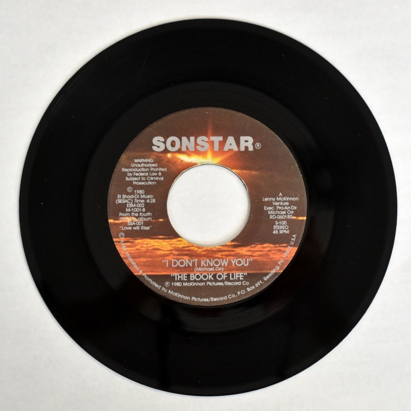 The Book Of Life - Love Will Rise / I Don't Know You     [7inch]