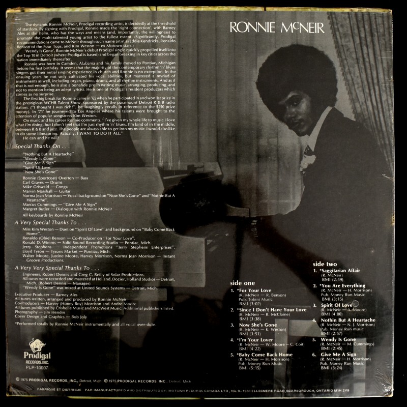 Ronnie McNeir - Ronnie McNeir   [�������LP]