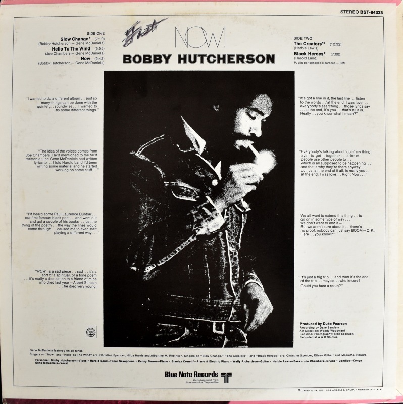 Bobby Hutcherson Featuring Harold Land - Now!    [LP]