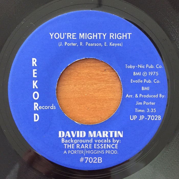 Rare Essence /  David Martin - You're Mighty Right��[7inch]