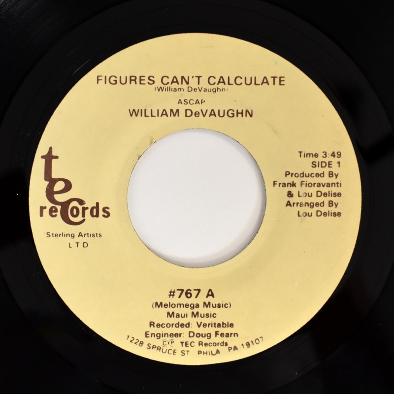 William DeVaughn - Figures Can't Calculate / Hold-On-To-Love