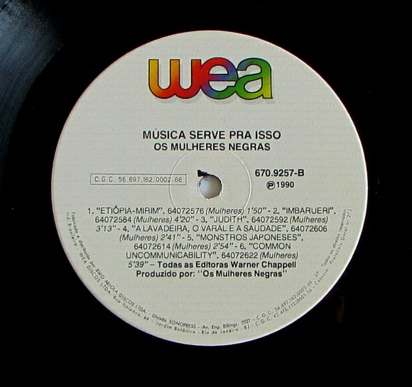 Os Mulheres Negras – Musica Serve Pra Isso