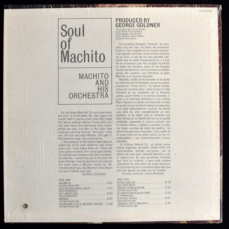 Soul of Machito Machito and His Orch新品LP