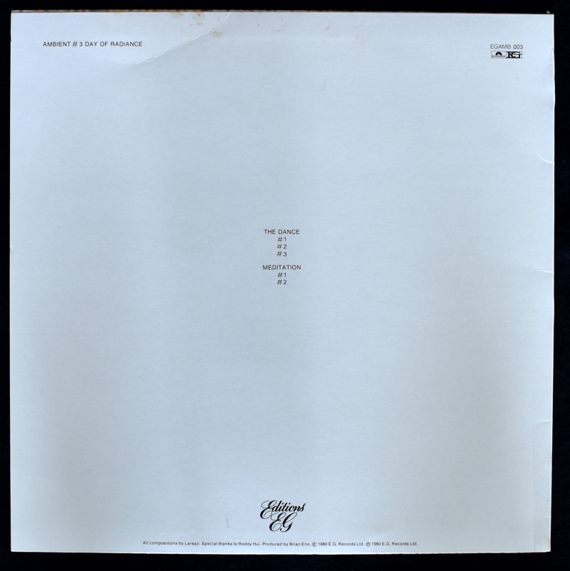 Laraaji Produced By Brian Eno - Ambient 3 (Day Of Radiance