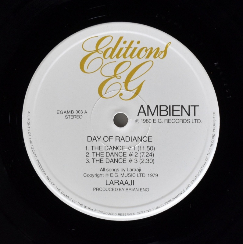 Laraaji Produced By Brian Eno - Ambient 3 (Day Of Radiance