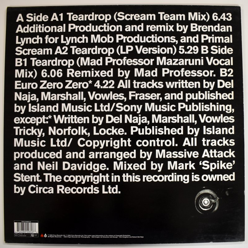 Massive Attack - Tear Drop [12inchシングル]｜ELECTRONIC,Trip