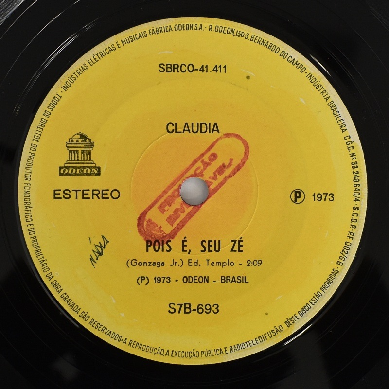 Claudia - Pois E, Seu Ze / O Circo  [7inch]