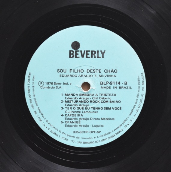 Eduardo Araujo & Silvinha - Sou Filho Desse Chao [LP]