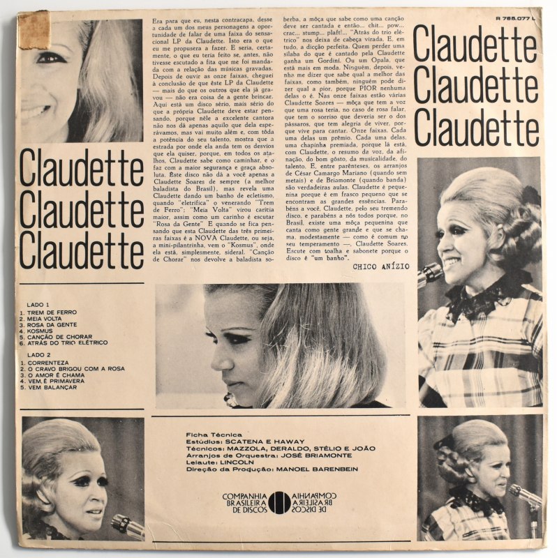 Claudette - Claudette  [LP] 69ǯ���ꥸ�ʥ롡��ߥ͡��ȥ����ƥ��󥰥��С�