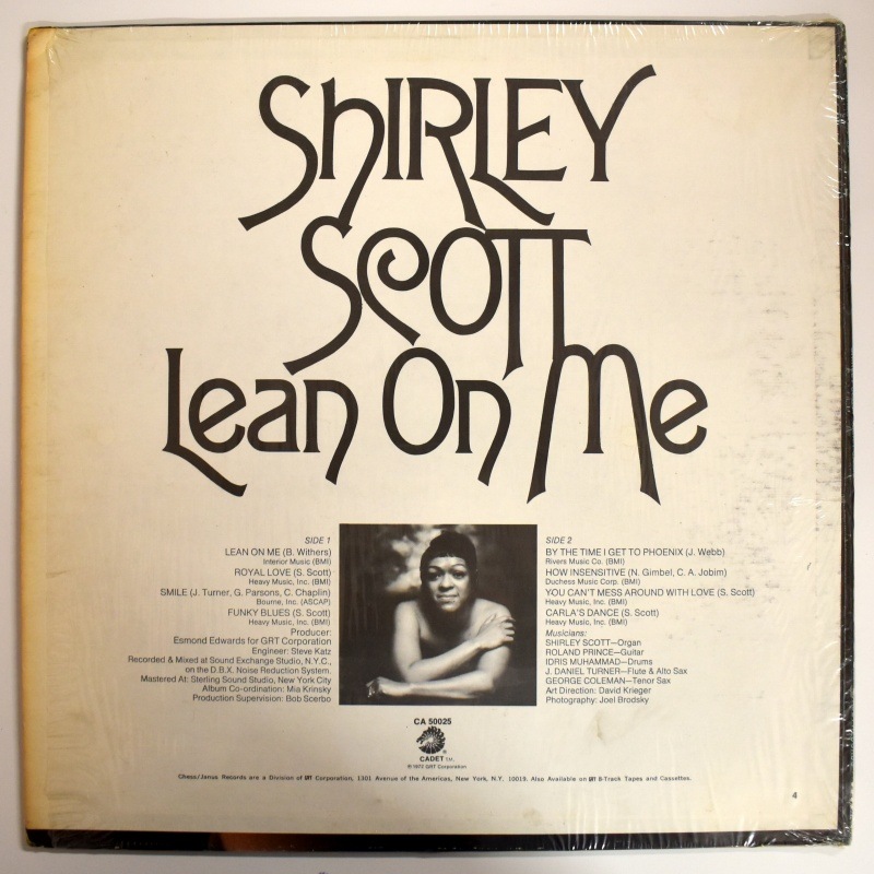 Shirley Scott - Lean On Me [LP] USオリジナル｜全てのカテゴリー