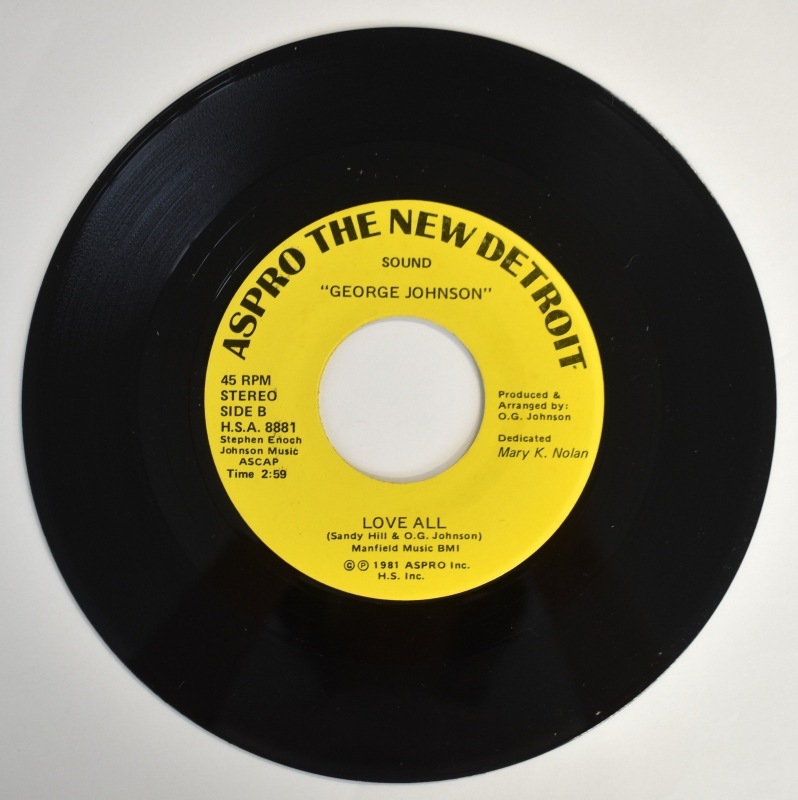George Johnson - Secret Love / Love All [7inch] �ᥬ�쥢�������