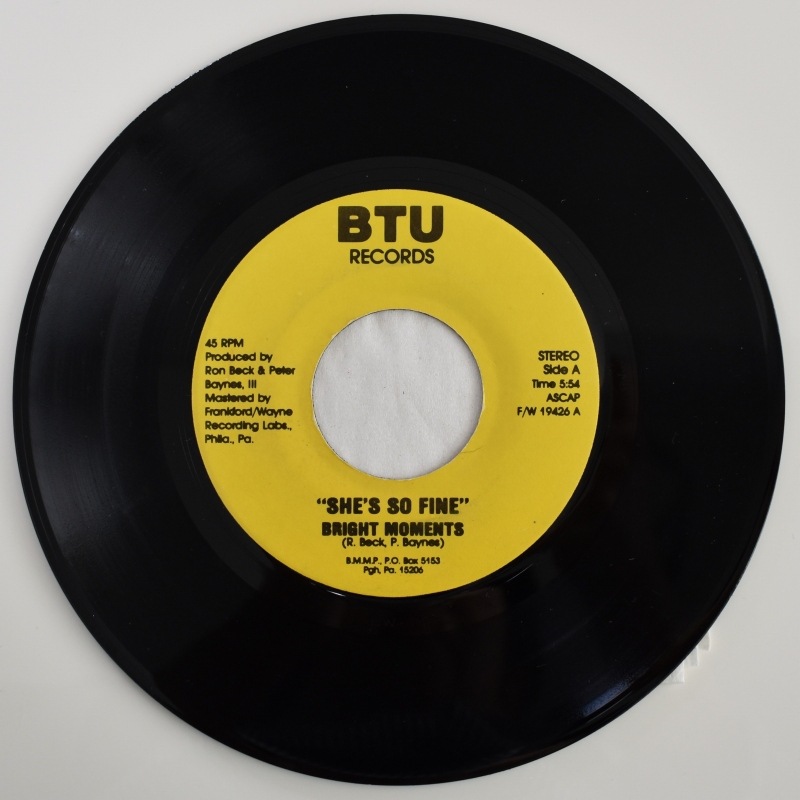 Bright Moments / She's So Fine 12インチ Bright Moments - She's So Fine / Theme From 