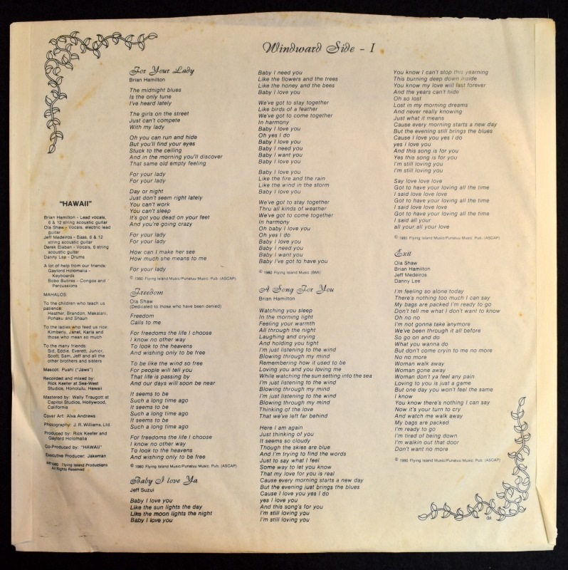 Hawaii - Out Of The Dark      [LP]