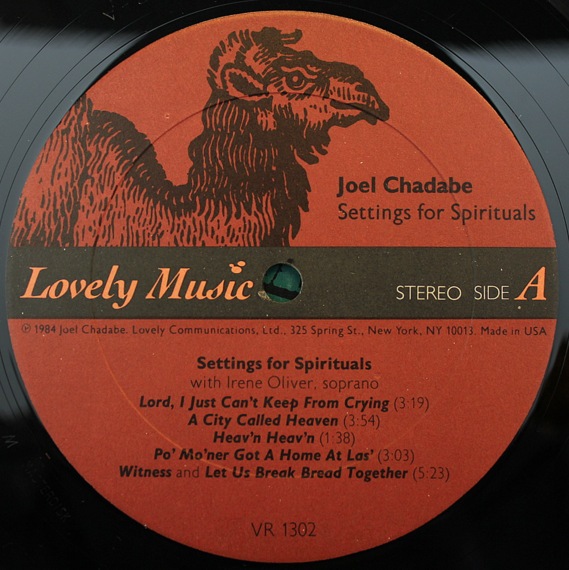 Joel Chadabe - Settings For Spirituals / Solo