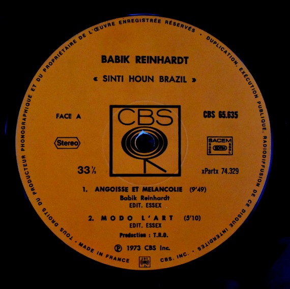 Babik Reinhardt - Sinti Houn Brazil