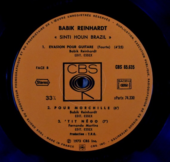 Babik Reinhardt - Sinti Houn Brazil