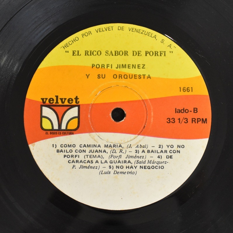 Porfi Jimnez Y Su Orquesta - El Rico Sabor De Porfi   [LP]