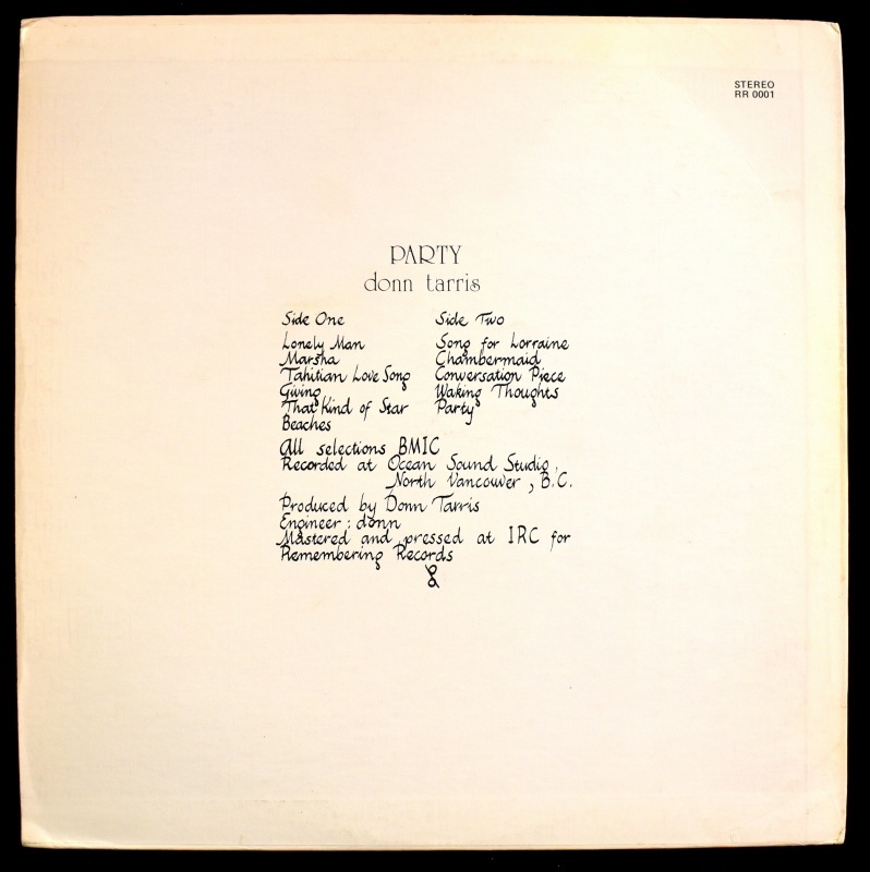 Donn Tarris - Party    [LP]