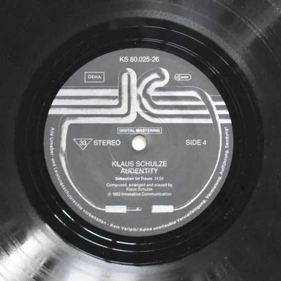Klaus Schulze - Audentity  [2xLP]