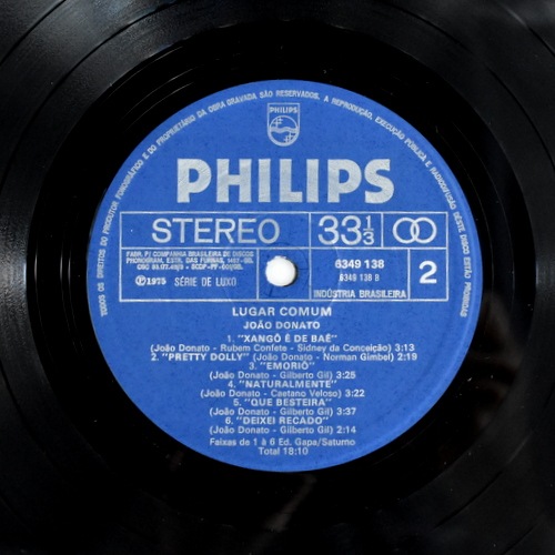 Joao Donato / Lugar Comum (LP) レコード Joao Donato / Lugar Comum (LP) レコード