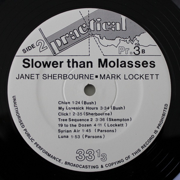 Mark Lockett And Janet Sherbourne ‎– Slower Than Molasses