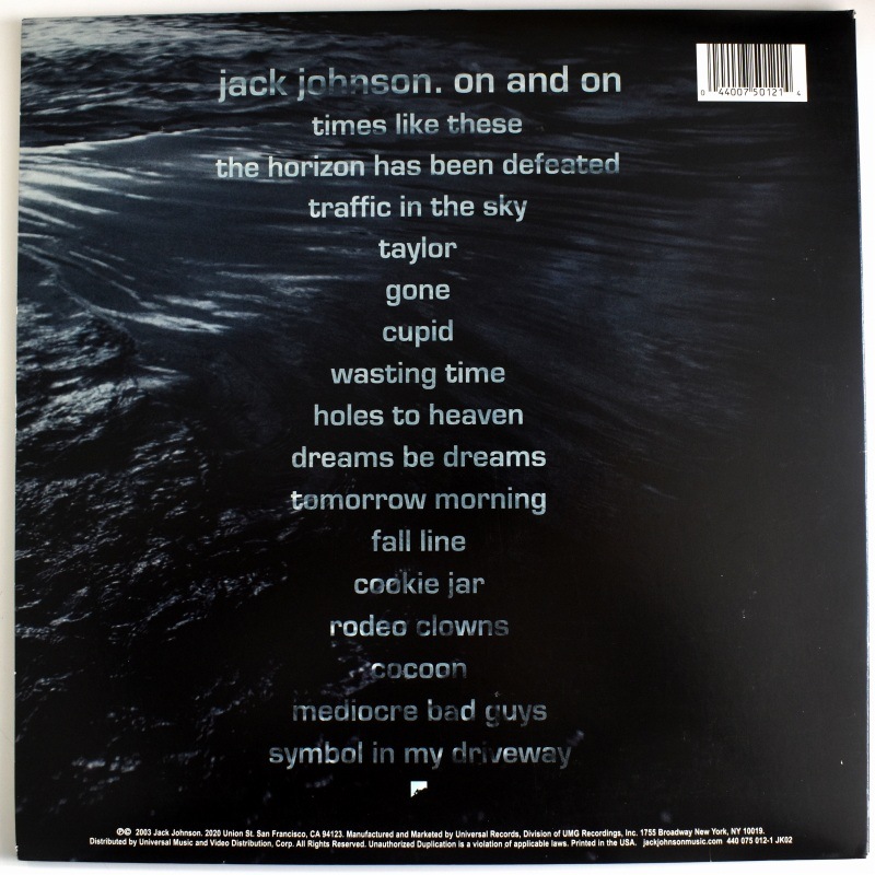 Jack Johnson - On And On     [LP]