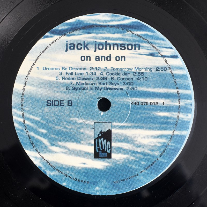 Jack Johnson - On And On     [LP]