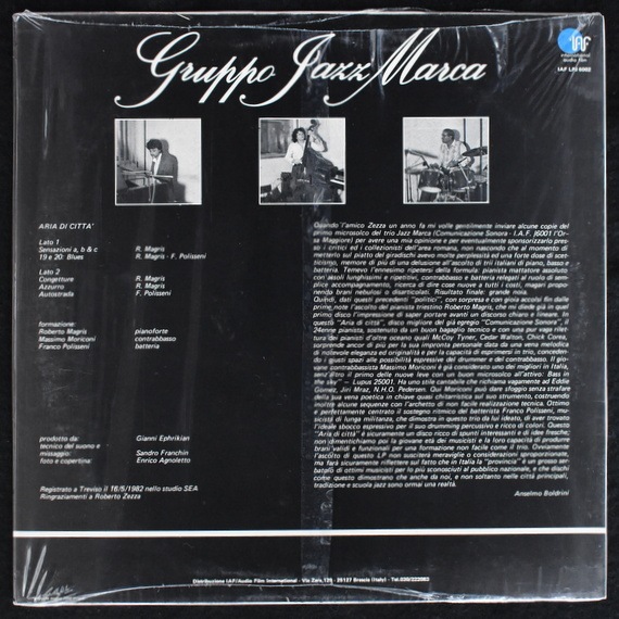 Gruppo Jazz Marca - Aria Di Citta