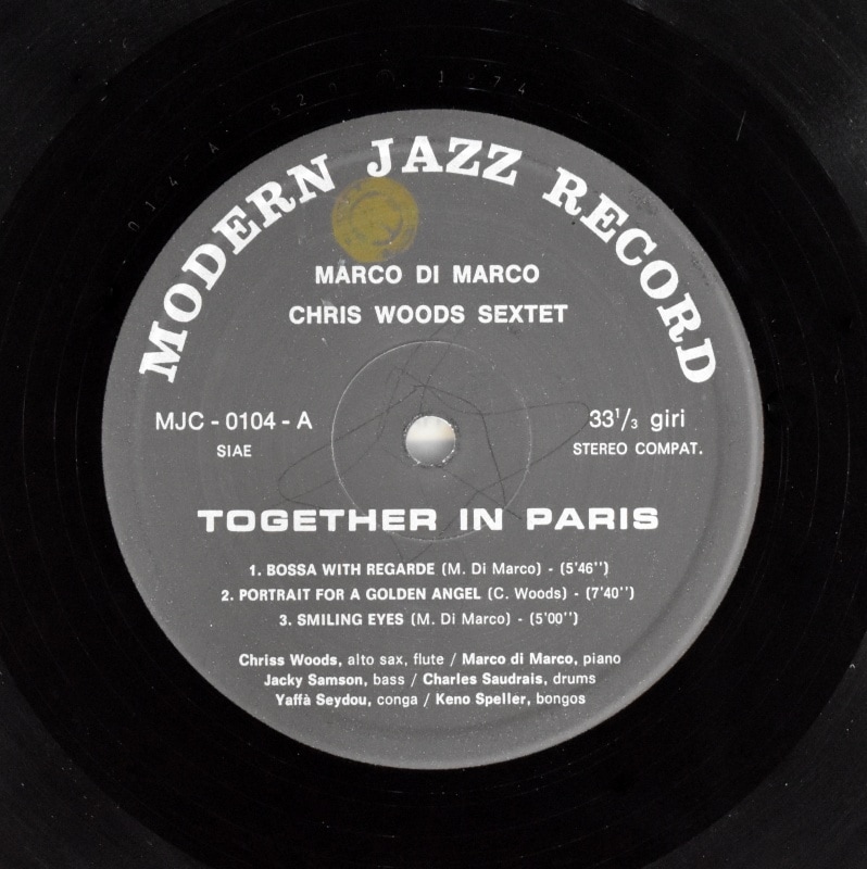 Marco Di Marco / Chris Woods Sextet - Together In Paris [LP]｜JAZZ