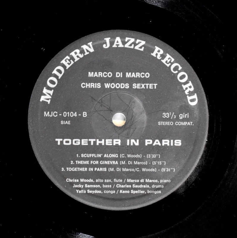 Marco Di Marco / Chris Woods Sextet - Together In Paris [LP]｜JAZZ