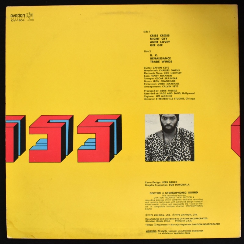 Calvin Keys - Criss Cross      [LP] ��77ǯ�쥢������ԡ������ɤ�