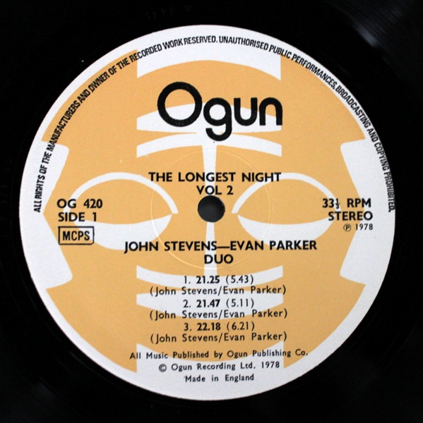 John Stevens , Evan Parker - The Longest Night Vol. 2