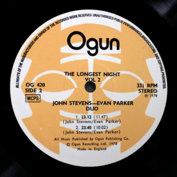 John Stevens , Evan Parker - The Longest Night Vol. 2