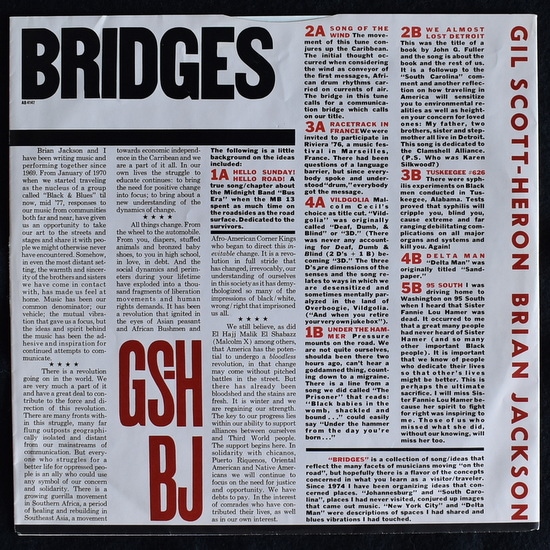 Gil Scott-Heron & Brian Jackson - Bridges [LP]｜JAZZ,JAZZ FUNK
