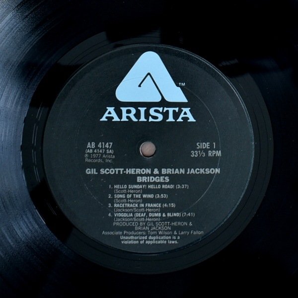 ◎中古LPレコード◎ギル・スコット・ヘロン＆ブライアン・ジャクソン/ ブリッジス Gil Scott-Heron & Brian Jackson - Bridges [LP]｜JAZZ,JAZZ FUNK