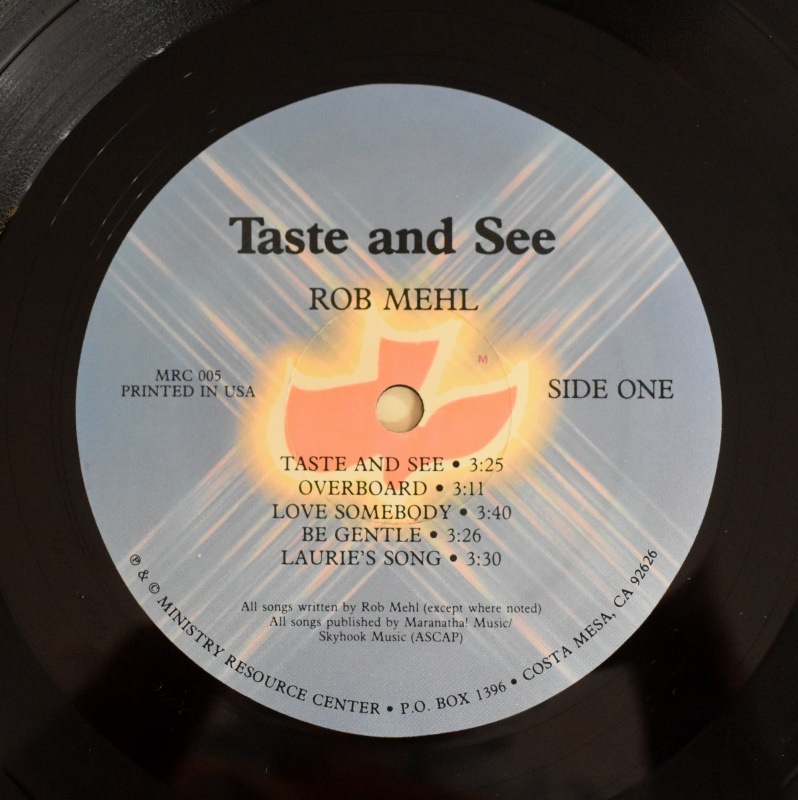 Rob Mehl - Taste And See    [LP]�����쥢��AOR