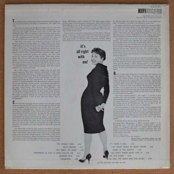 Cathy Hayes - It's All Right With Me