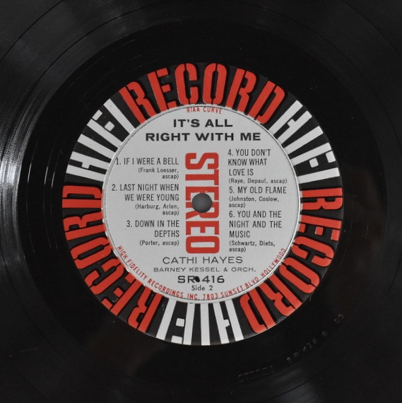 Cathy Hayes - It's All Right With Me