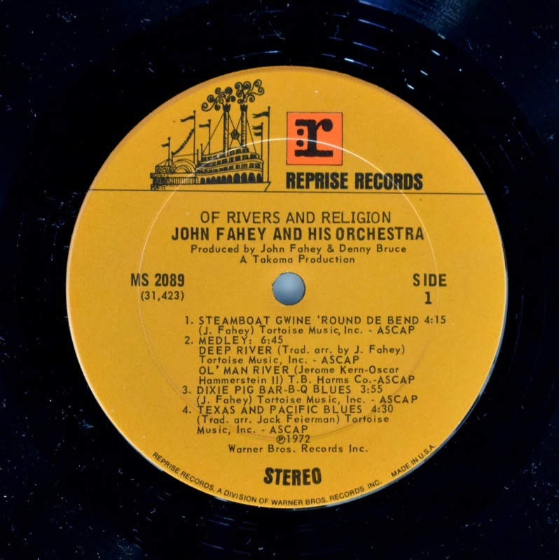 John Fahey and His Orchestra - Of Rivers And Religion  [LP]US ꥸʥ