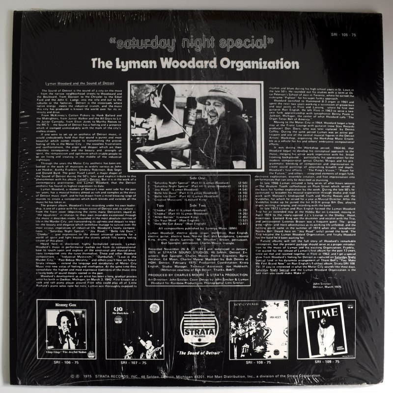 The Lyman Woodard Organization - Saturday Night Special      [LP]
