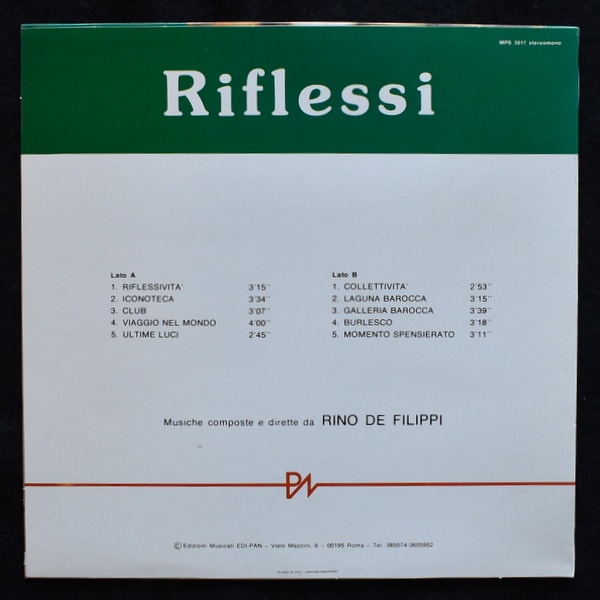 Rino de Filippi - Riflessi  [LP]