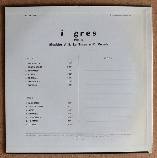 I Gres - I Gres Vol. II  LP]