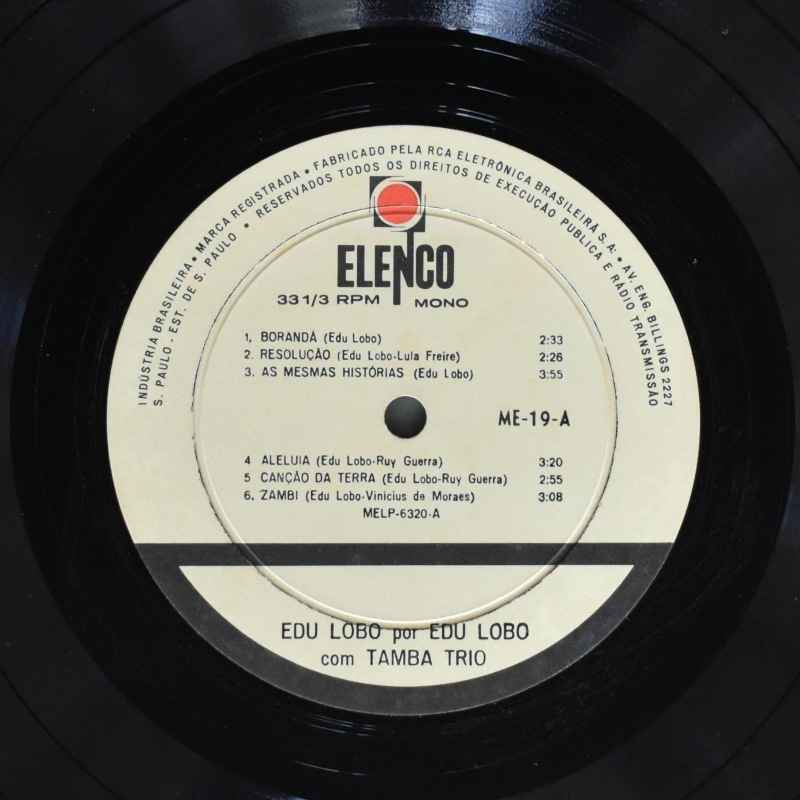 Edu Lobo Com A Participacao Do Tamba Trio - A Musica De Edu Lobo Por Edu Lobo  [LP] �쥪�ꥸ