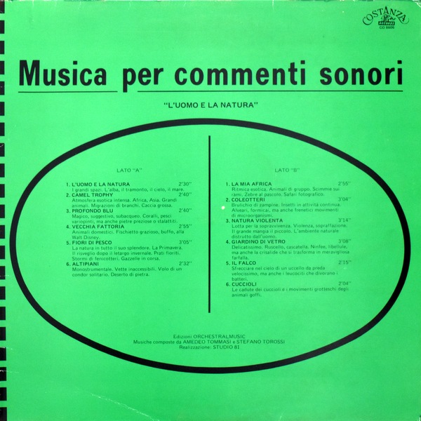 Amedeo Tommasi & Stefano Torossi - Musica Per Commenti Sonori - "L'Uomo E La Natura"