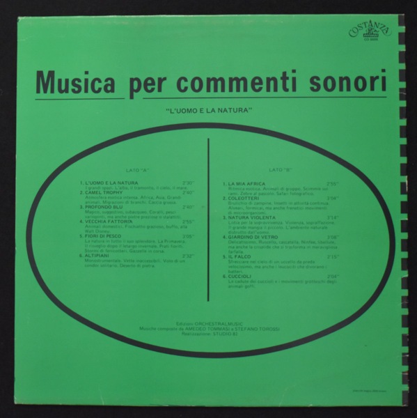Amedeo Tommasi & Stefano Torossi - Musica Per Commenti Sonori - "L'Uomo E La Natura"